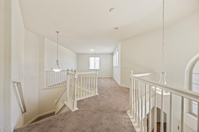 5929 N La Paz Ave, Fresno, CA 93723 - hall featuring an upstairs landing and carpet
