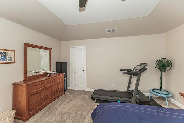 4950 W Minarets Ave, Fresno, CA 93722 - bedroom with light colored carpet and ceiling fan