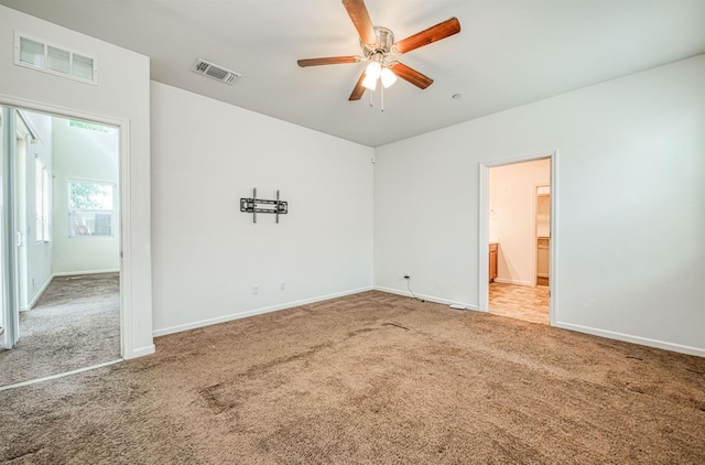 2354 S Garden, Fresno, CA 93725 - spare room with carpet flooring and a ceiling fan
