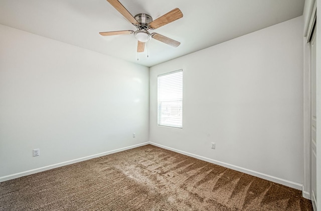 2354 S Garden, Fresno, CA 93725 - spare room with carpet floors and ceiling fan