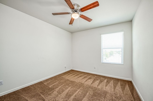 2354 S Garden, Fresno, CA 93725 - carpeted empty room featuring baseboards and a ceiling fan