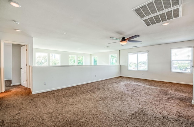 2354 S Garden, Fresno, CA 93725 - carpeted spare room featuring recessed lighting, a ceiling fan, and a smoke detector