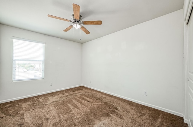 2354 S Garden, Fresno, CA 93725 - unfurnished room with carpet and a ceiling fan