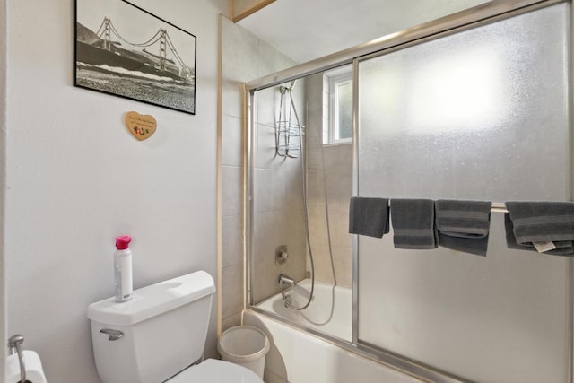 36358 Orange Grove Ave, Madera, CA 93636 - bathroom featuring toilet and combined bath / shower with glass door