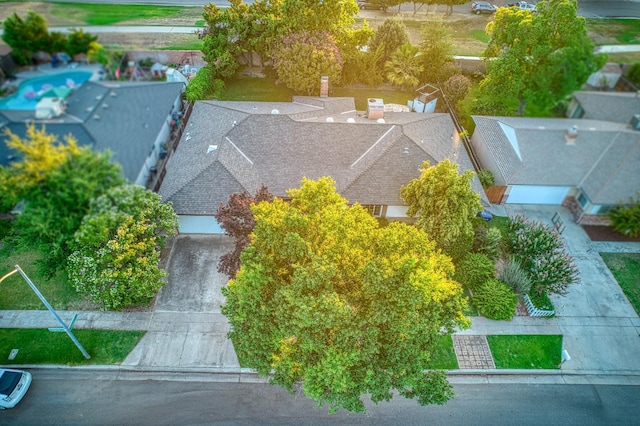 7343 N 4th St, Fresno, CA 93720 - view from above of property