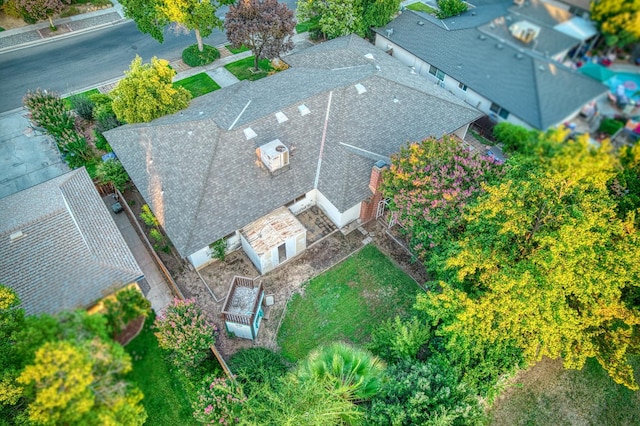 7343 N 4th St, Fresno, CA 93720 - view from above of property