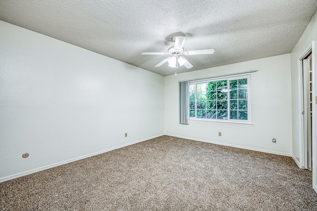 7343 N 4th St, Fresno, CA 93720 - unfurnished bedroom with carpet, a textured ceiling, and a ceiling fan
