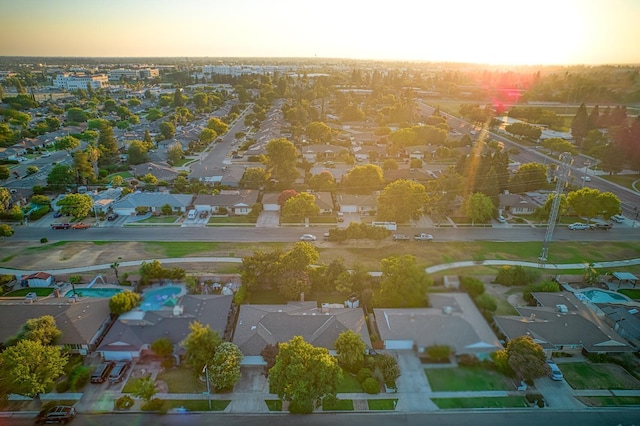 7343 N 4th St, Fresno, CA 93720 - aerial view at dusk of a residential view