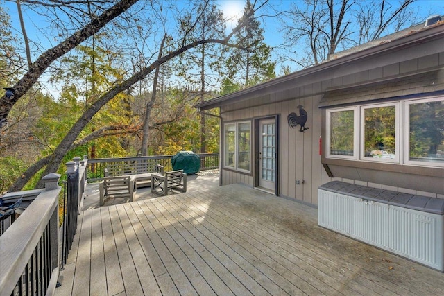 36522 Mudge Ranch Rd, Coarsegold, CA 93614 - deck featuring radiator heating unit