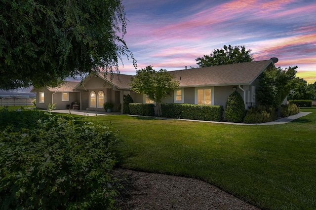 6421 S Greenwood Ave, Del Rey, CA 93616 - single story home featuring a lawn and stucco siding