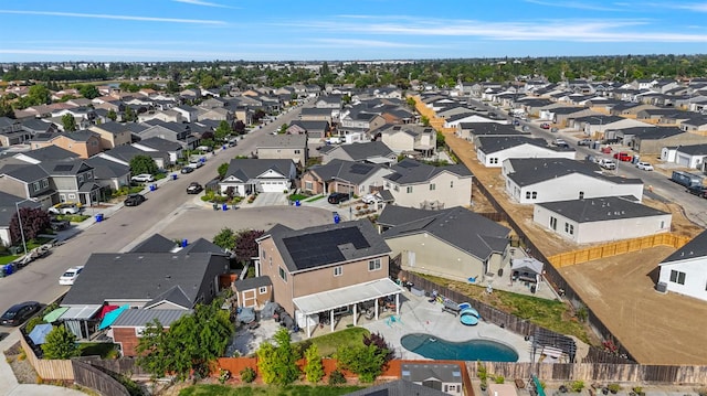 6236 E Garland Ave, Fresno, CA 93727 - aerial view of residential area with a pool area
