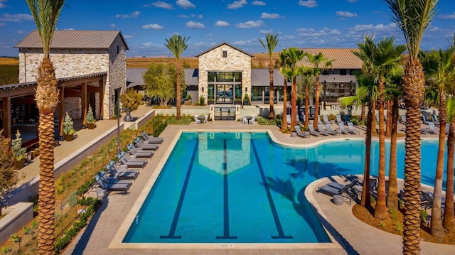 4090 Brent Rd, Madera, CA 93636 - community pool featuring a patio area