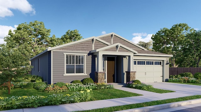 1237 Catherdral Ct S, Madera, CA 93636 - view of front of home featuring concrete driveway and a garage