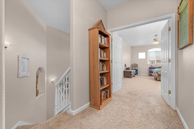 6164 W Keats, Fresno, CA 93723 - corridor with carpet floors and baseboards