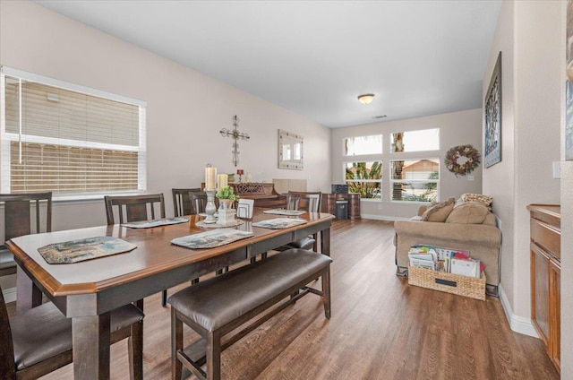 6164 W Keats, Fresno, CA 93723 - dining room featuring wood finished floors and baseboards