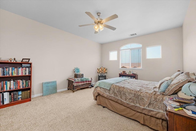 6164 W Keats, Fresno, CA 93723 - bedroom with carpet floors and a ceiling fan