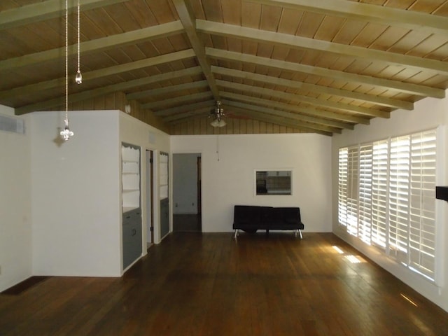 935 S Park Circle Dr, Fresno, CA 93727 - unfurnished living room with hardwood / wood-style floors and wood ceiling