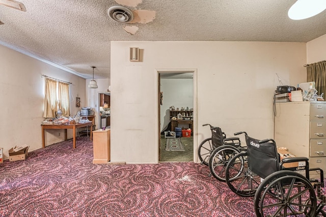 25 W Dinuba Ave, Fresno, CA 93706 - bedroom featuring carpet flooring and a textured ceiling