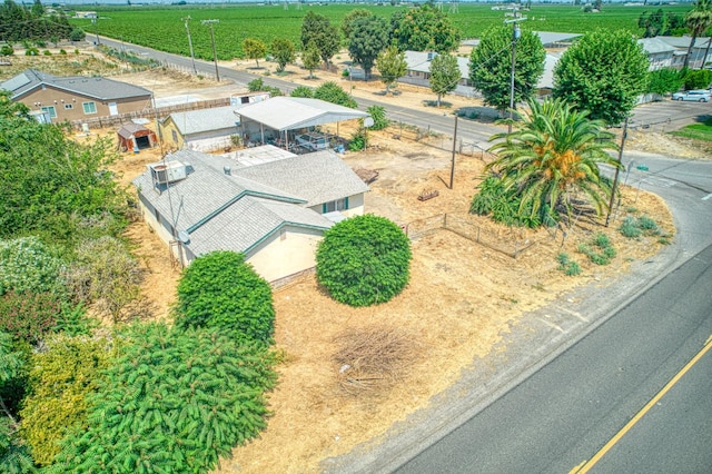 25 W Dinuba Ave, Fresno, CA 93706 - aerial view of sparsely populated area with large plots for crops