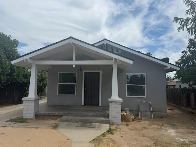 3852 E Thomas Ave, Fresno, CA 93702 - view of front of property with covered porch