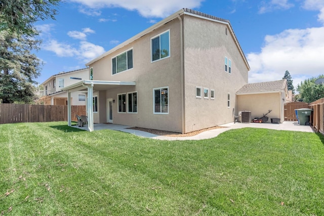 2234 E Serena Ave, Fresno, CA 93720 - back of house featuring a patio area, a fenced backyard, and stucco siding