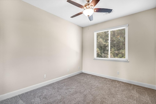 2234 E Serena Ave, Fresno, CA 93720 - carpeted spare room featuring baseboards and ceiling fan