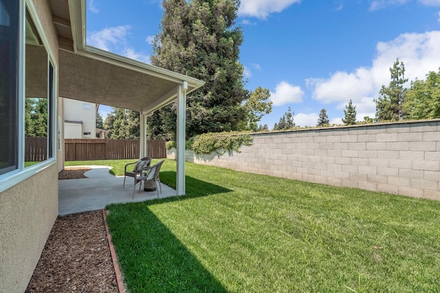 2234 E Serena Ave, Fresno, CA 93720 - fenced backyard with a patio area