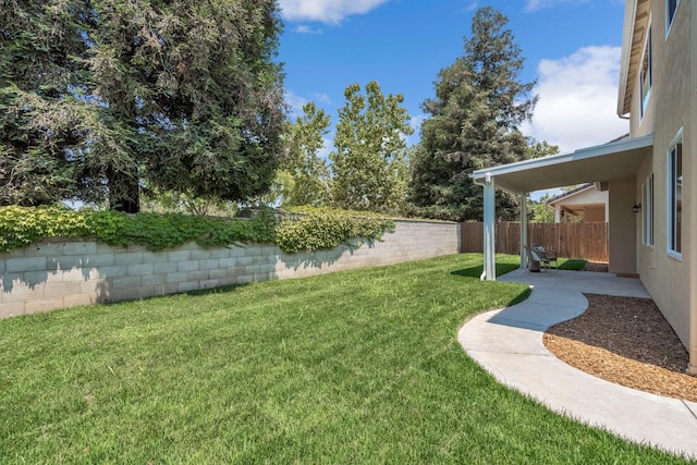 2234 E Serena Ave, Fresno, CA 93720 - fenced backyard with a patio