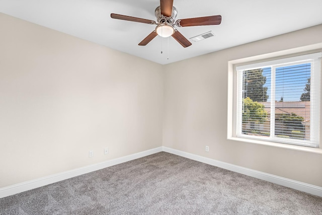 2234 E Serena Ave, Fresno, CA 93720 - carpeted empty room with baseboards and a ceiling fan