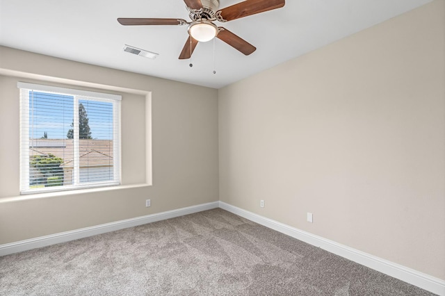 2234 E Serena Ave, Fresno, CA 93720 - unfurnished room with carpet and a ceiling fan