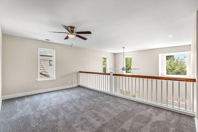 2234 E Serena Ave, Fresno, CA 93720 - carpeted empty room featuring ceiling fan and baseboards