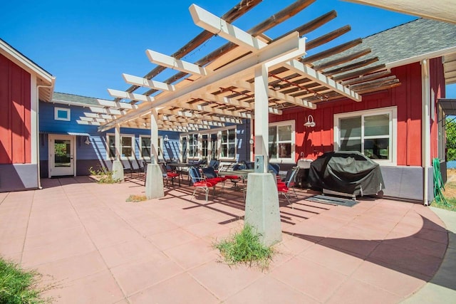 2658 E Alluvial Ave Unit 220, Fresno, CA 93720 - view of patio / terrace featuring a pergola and outdoor dining area