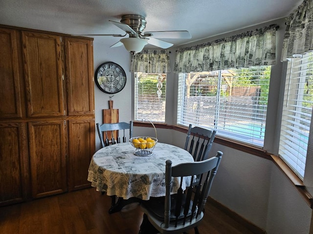 1509 Princeton Ave, Madera, CA 93637 - dining room featuring dark wood-type flooring and ceiling fan