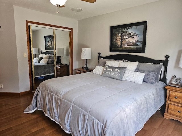1509 Princeton Ave, Madera, CA 93637 - bedroom featuring wood finished floors and a closet