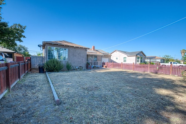 2323 E University, Fresno, CA 93703 - back of house featuring a fenced backyard