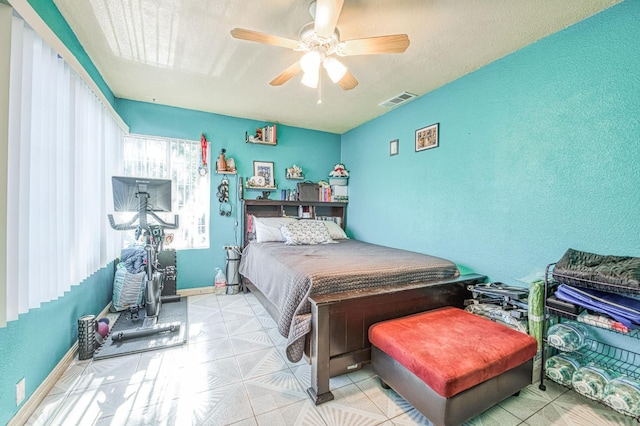 2323 E University, Fresno, CA 93703 - bedroom featuring a ceiling fan and baseboards