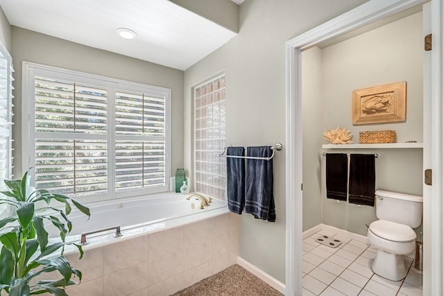 6609 N Dover Ct, Fresno, CA 93711 - full bath with a bath and tile patterned floors