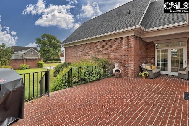 12 Club Ridge Ct, Elgin, SC 29045 - view of terrace featuring a grill