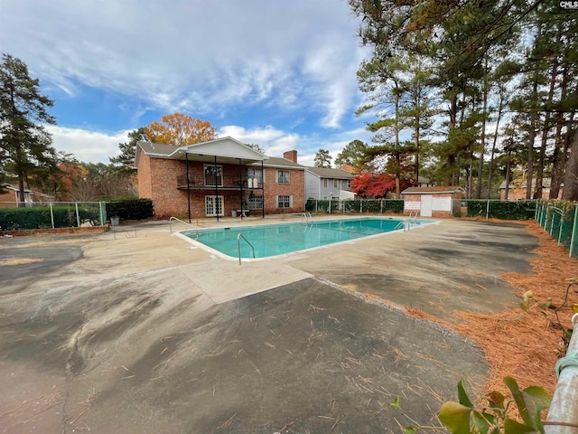 view of pool with a patio