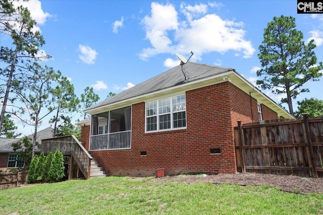 51 Swallowtail Ct, Columbia, SC 29229 - view of side of property with a yard