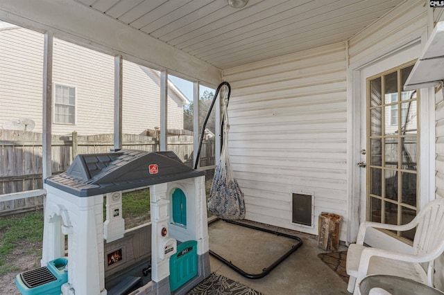 view of sunroom / solarium