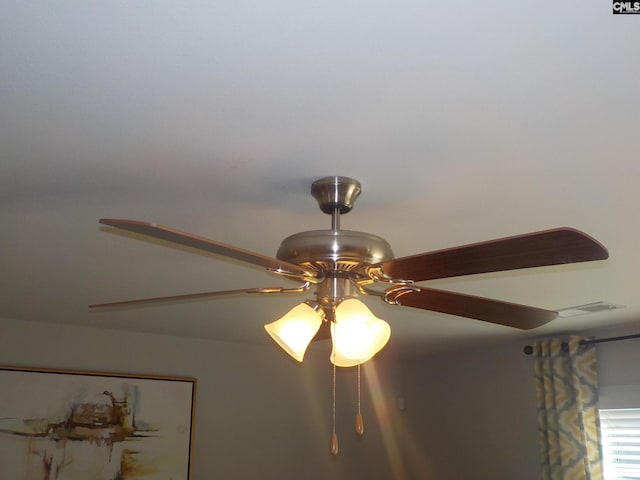 details featuring ceiling fan