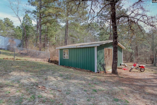 view of outdoor structure