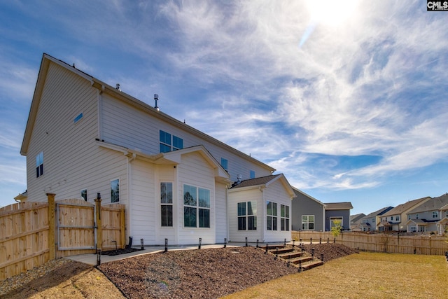 view of rear view of property