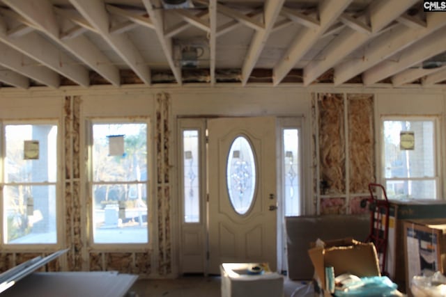 entryway featuring a wealth of natural light