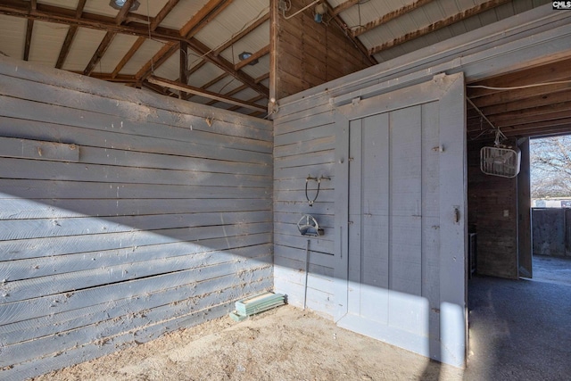 view of horse barn