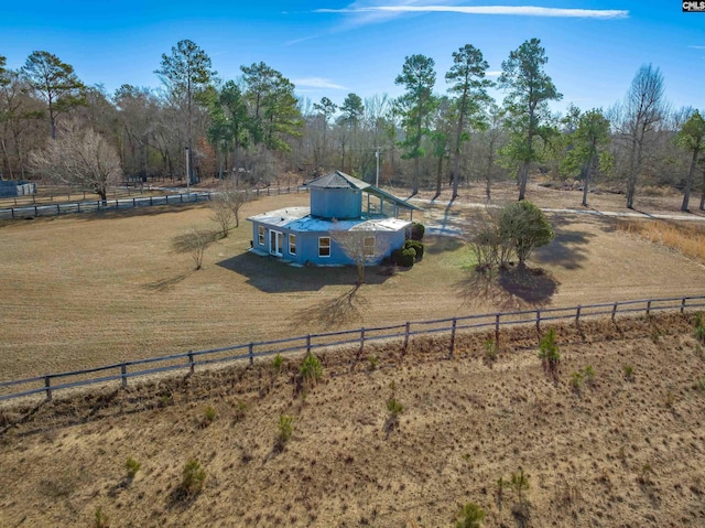 exterior space featuring a rural view