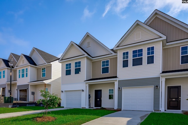 multi unit property featuring a garage