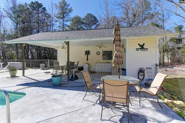 230 Wildlife Rd, Lexington, SC 29072 - view of patio / terrace with a gazebo and ceiling fan