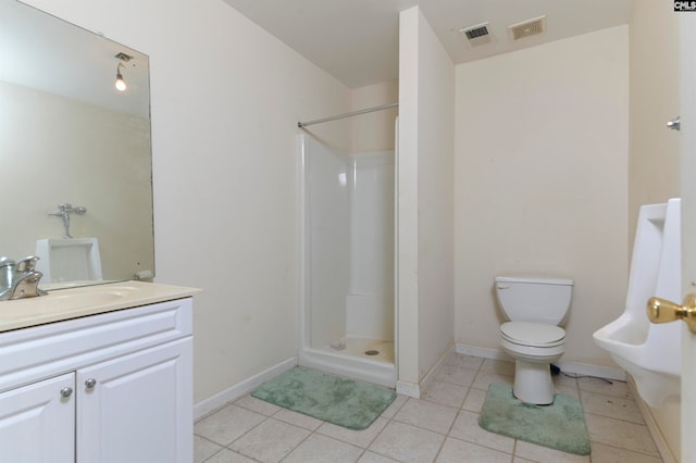 230 Wildlife Rd, Lexington, SC 29072 - bathroom with a shower, toilet, tile floors, and vanity